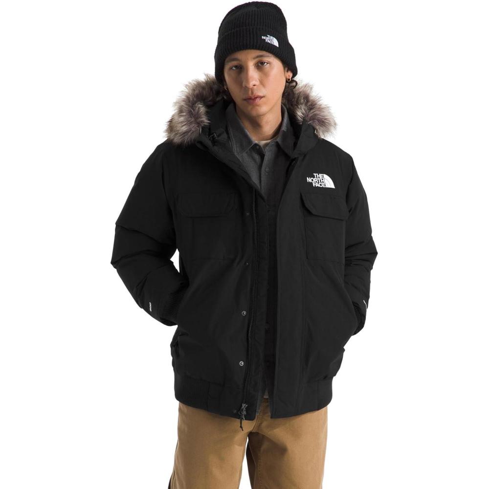 imageTHE NORTH FACE Mens McMurdo Bomber Jacket Waterproof Waterfowl Down Insulation Hooded JacketTnf BlackTnf Black