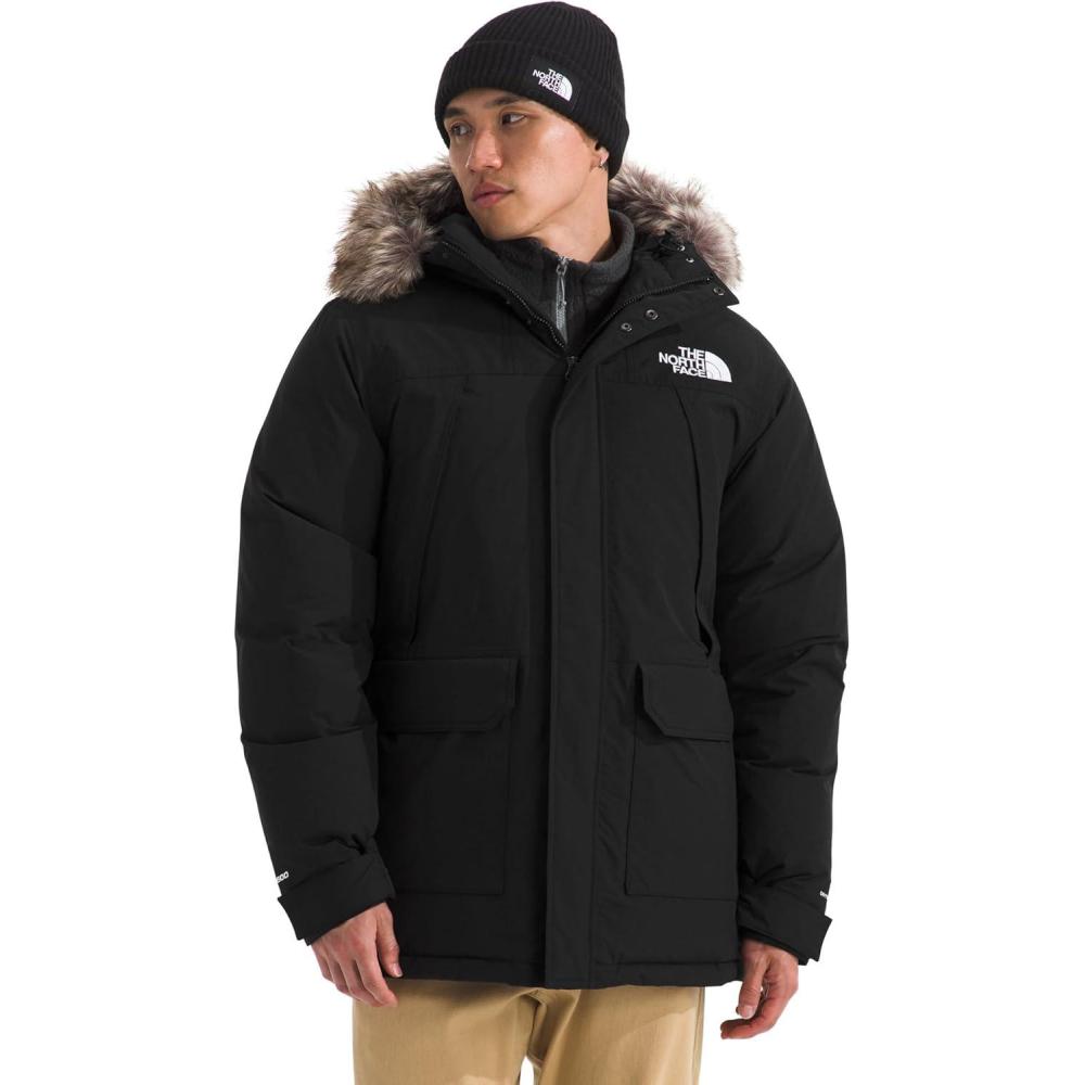 imageTHE NORTH FACE Mens McMurdo Parka Waterproof Winter Jacket 600 Fill Waterfowl Down Insulation Adjustable 3 Piece HoodTnf BlackTnf Black