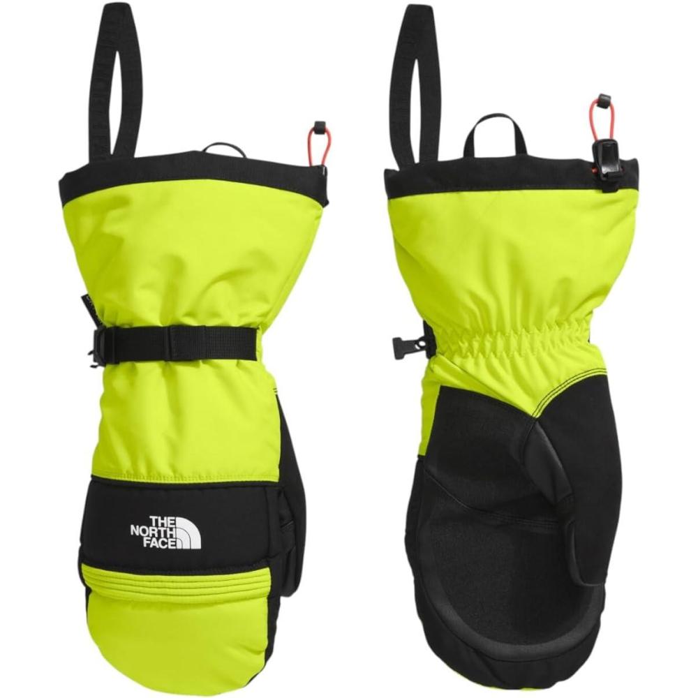 imageTHE NORTH FACE Mens Montana Ski Mitt Touchscreen Compatible Water ampamp Wind Resistant Adjustable Shockcord HemFizz Lime