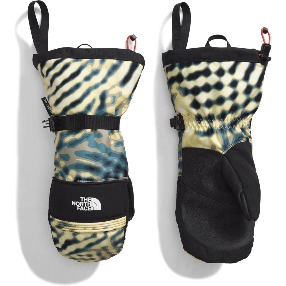 imageTHE NORTH FACE Mens Montana Ski Mitt Touchscreen Compatible Water ampamp Wind Resistant Adjustable Shockcord HemNettle The Lift Print