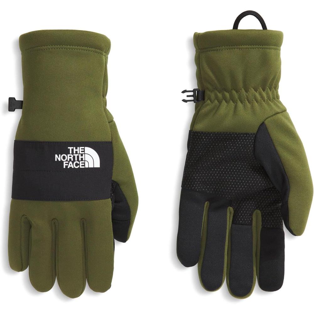 imageTHE NORTH FACE Mens Sierra Fleece Etip Glove  Touchscreen Compatible Silicone Gripper Dots Pairing ClipWoodland Green