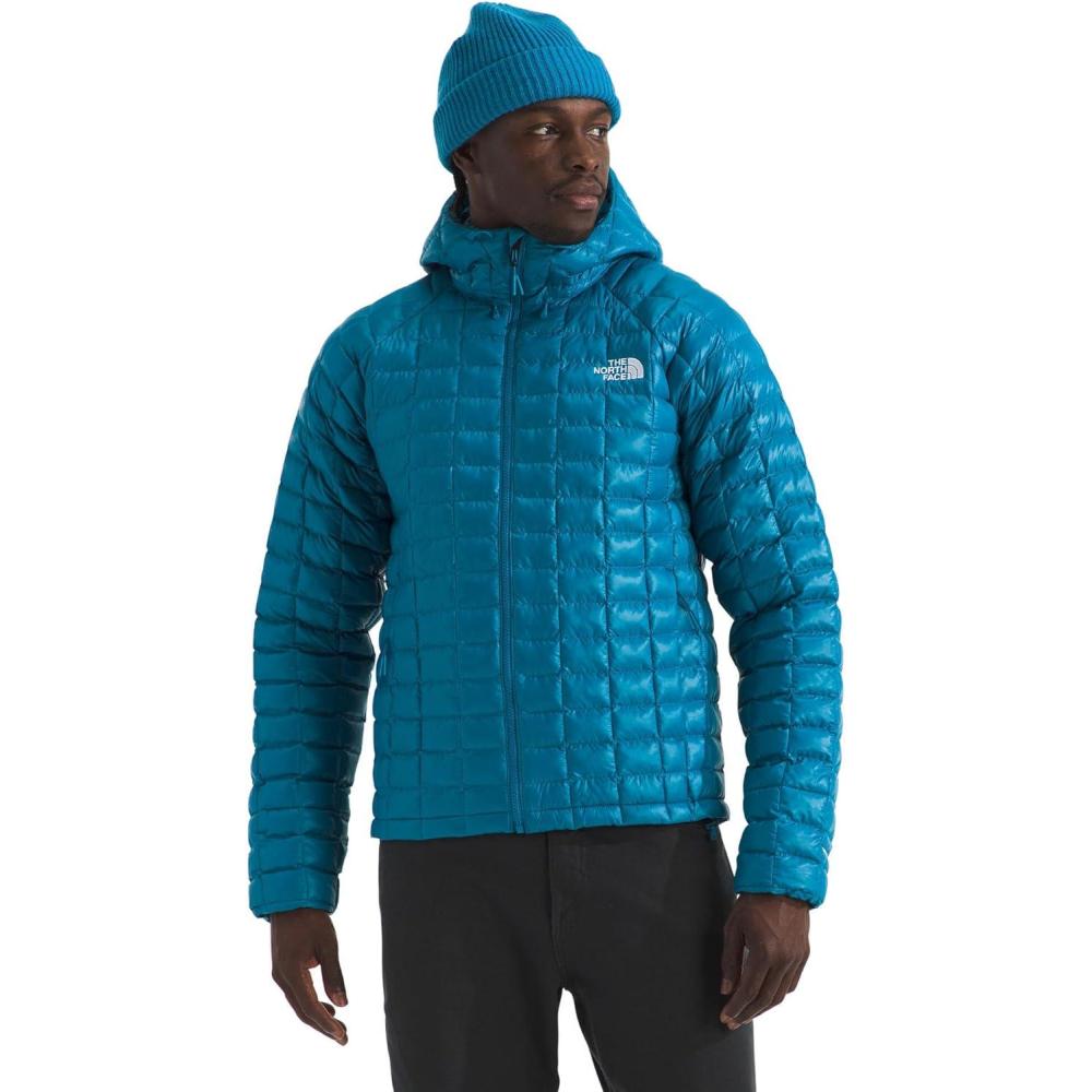 imageTHE NORTH FACE Mens Thermoball Hooded Jacket Lightweight Wind ampamp Water Resistant Synthetic Insulation ampamp Adjustable HoodDusk Blue