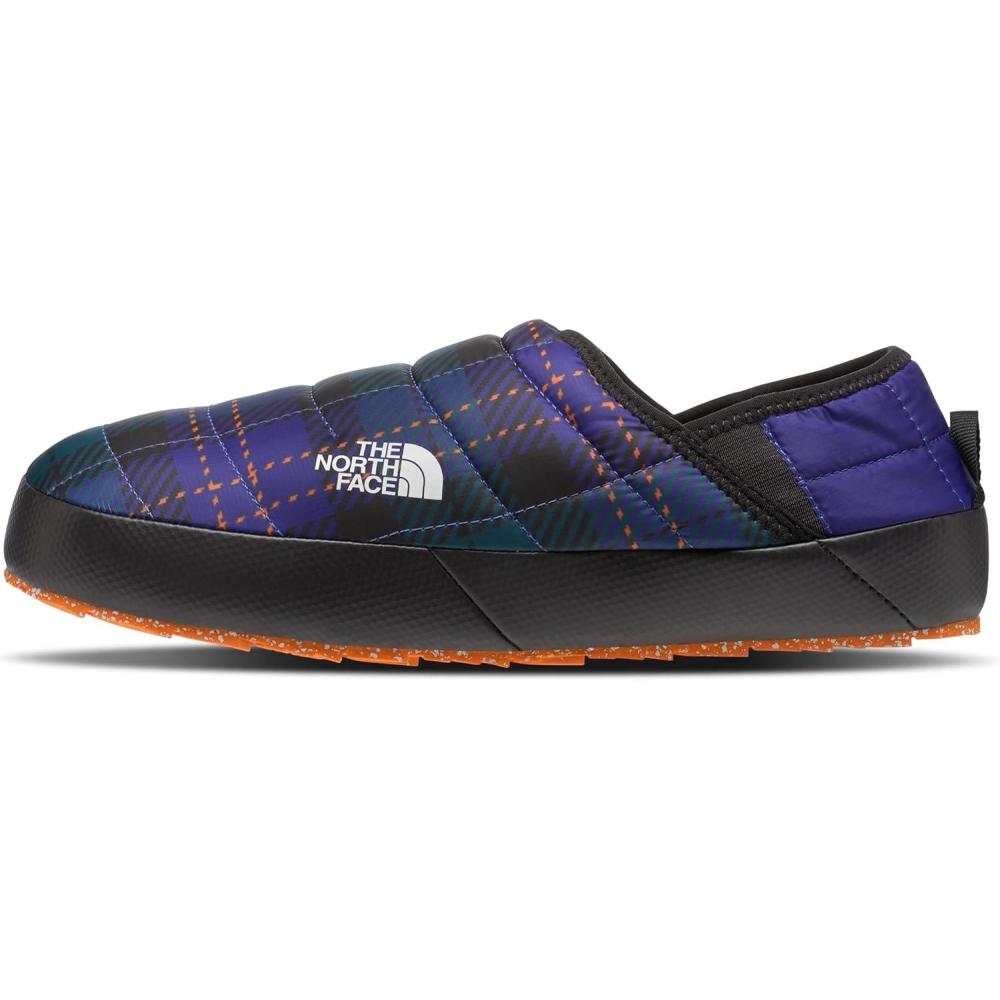 imageTHE NORTH FACE Mens Thermoball Traction Mule V Winter Shoe  Insulated ampamp Water Repellent Rubber OutsolePonderosa Green Medium Icon Plaid PrintLapis Blue