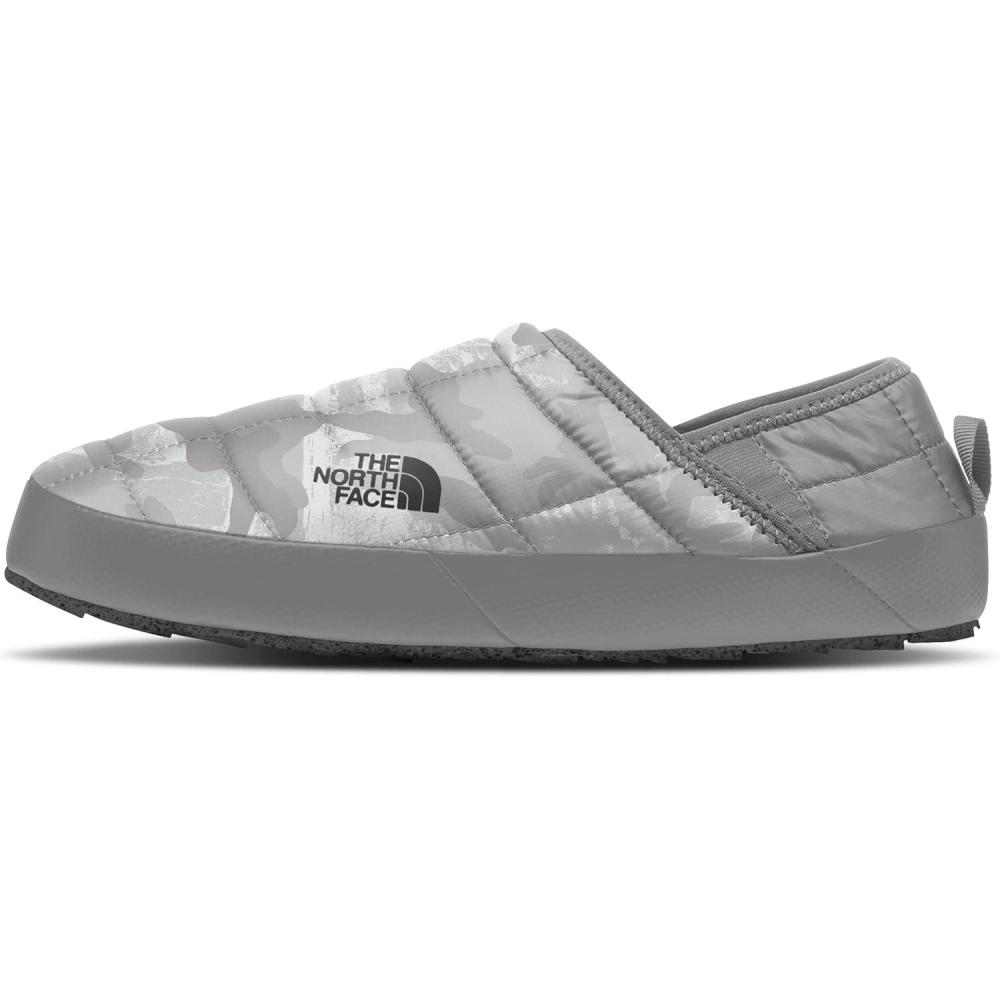 imageTHE NORTH FACE Mens Thermoball Traction Mule V Winter Shoe Insulated ampamp Water Repellent Rubber OutsoleTin Grey Tnf Camo PrintMeld Grey