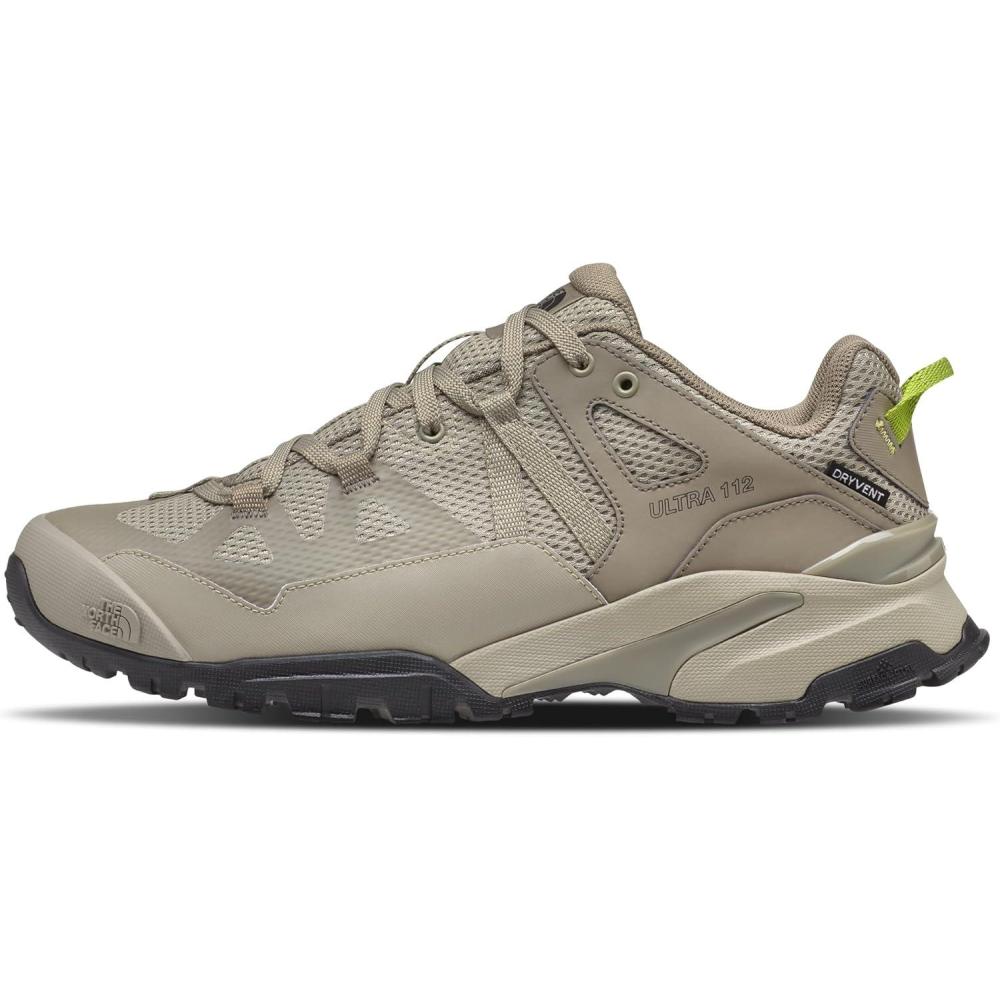 imageTHE NORTH FACE Mens Ultra 112 Waterproof Hiking Shoe Ripstop Leather Rubber Outsole With 5mm LugsClay GreyCavern Grey