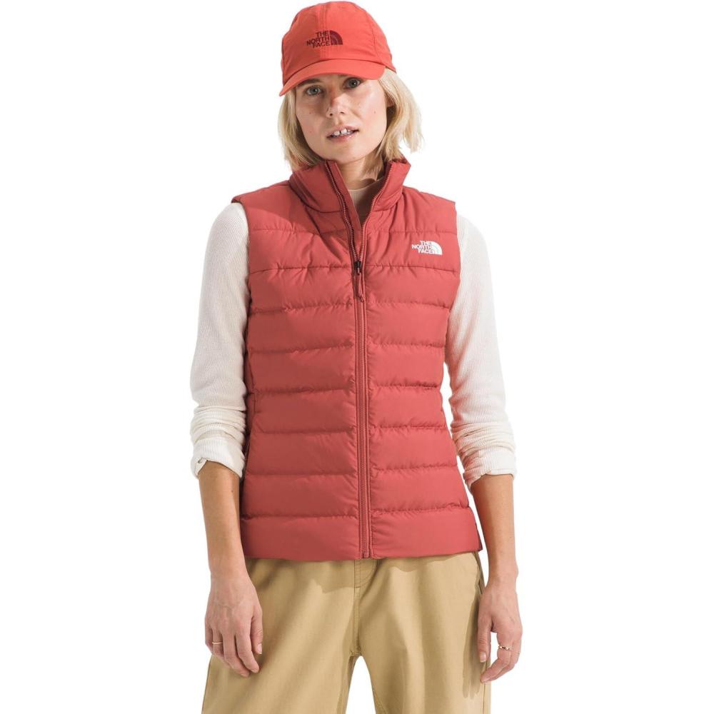 imageTHE NORTH FACE Womens Aconcagua 3 Insulated Vest Wind Resistant Water Repellent 600 Fill Waterfowl Down InsulationMars Dust