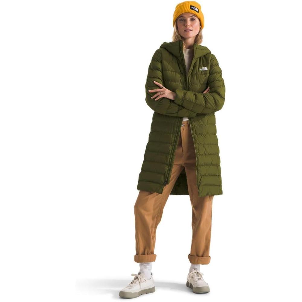 imageTHE NORTH FACE Womens Aconcagua Parka  Wind Resistant Water Repellent 600 Fill Waterfowl Down InsulationForest Olive