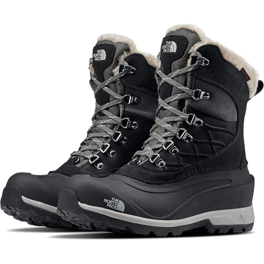 imageTHE NORTH FACE Womens Chilkat V 400 Waterproof Snow Boot 400g of Premium InsulationTnf BlackZinc Grey