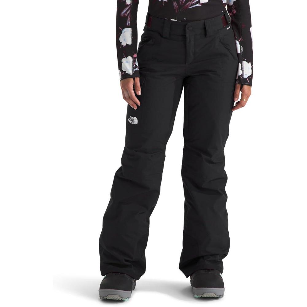 imageTHE NORTH FACE Womens Freedom Insulated Pant Standard ampamp Plus Size Waterproof for Snow Sports Gaiters Adjustable WaistTnf Blacknpf