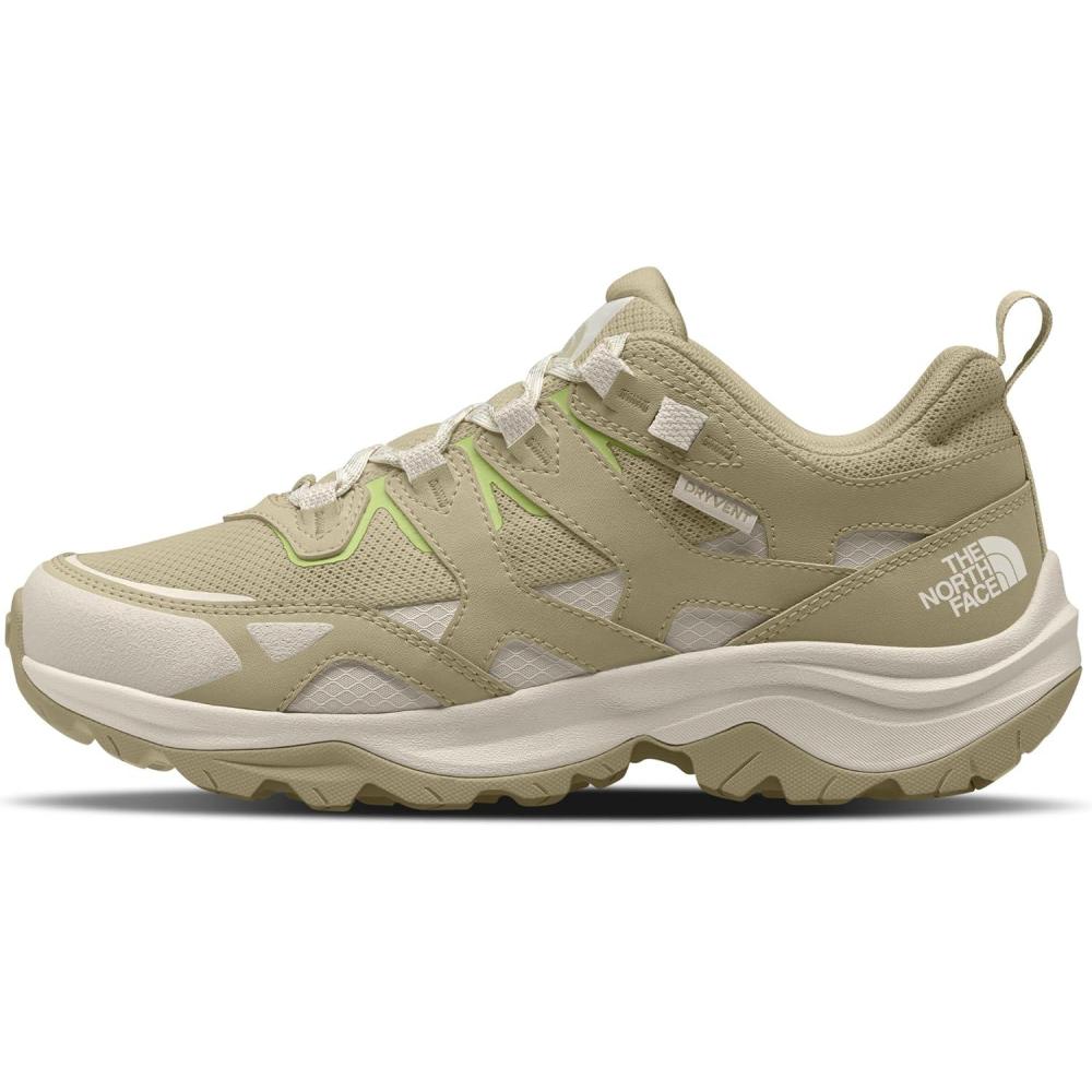 imageTHE NORTH FACE Womens Hedgehog 3 Waterproof Hiking Boot Ripstop Leather Upper Rubber OutsoleGravelWhite Dune