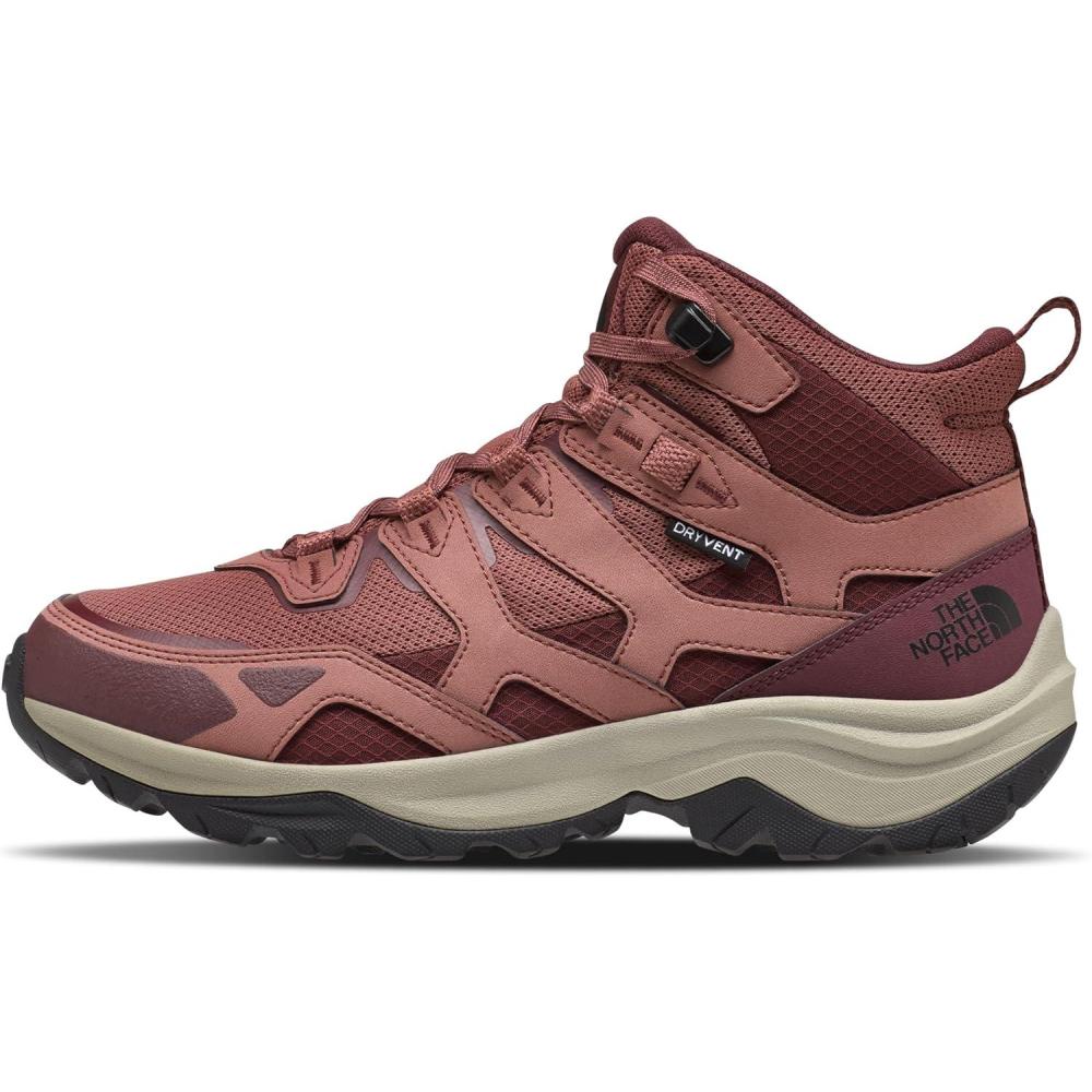 imageTHE NORTH FACE Womens Hedgehog Fastpack 3 Mid Waterproof Hiking ShoesCanyon DustAlpine Plum