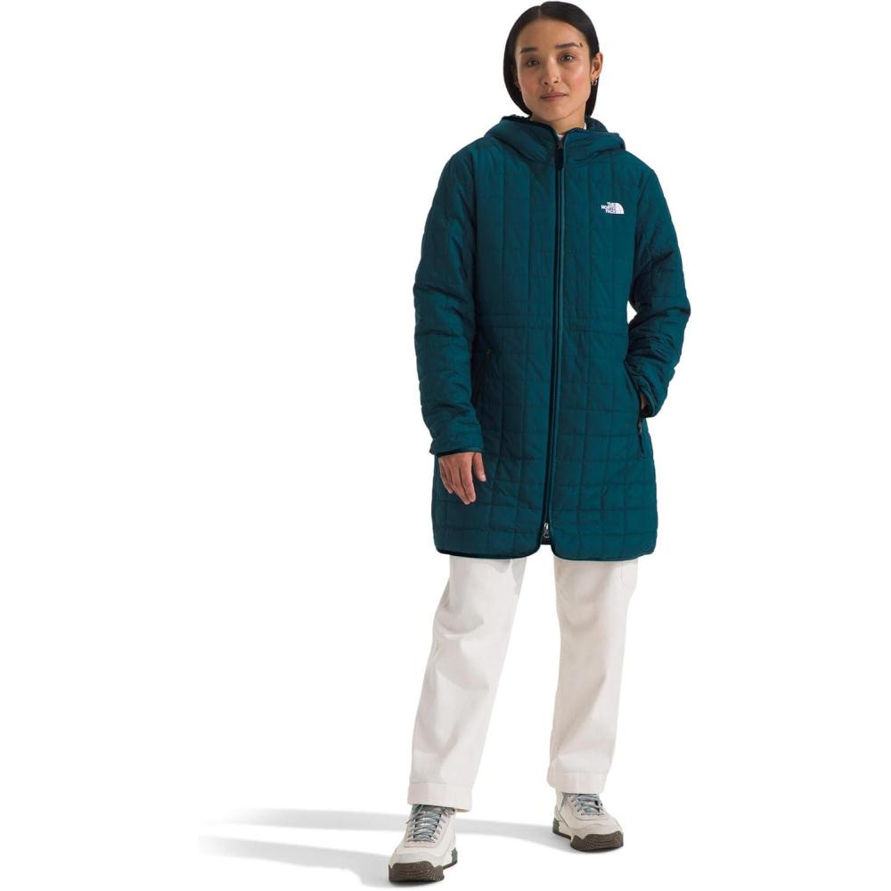 imageTHE NORTH FACE Womens Junction Insulated Parka Water Repellent Winter Jacket Packed With Insulation ampamp Secure Zip PocketsMidnight Petrol