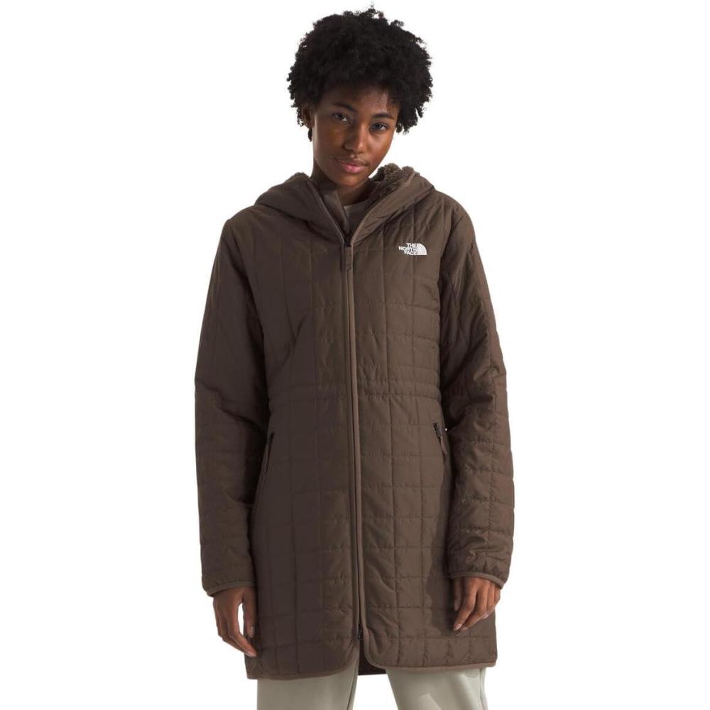 imageTHE NORTH FACE Womens Junction Insulated Parka Water Repellent Winter Jacket Packed With Insulation ampamp Secure Zip PocketsSmokey Brown