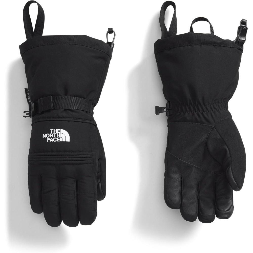 imageTHE NORTH FACE Womens Montana Ski Glove Touchscreen Compatible Water ampamp Wind Resistant Adjustable Shockcord HemTnf Black