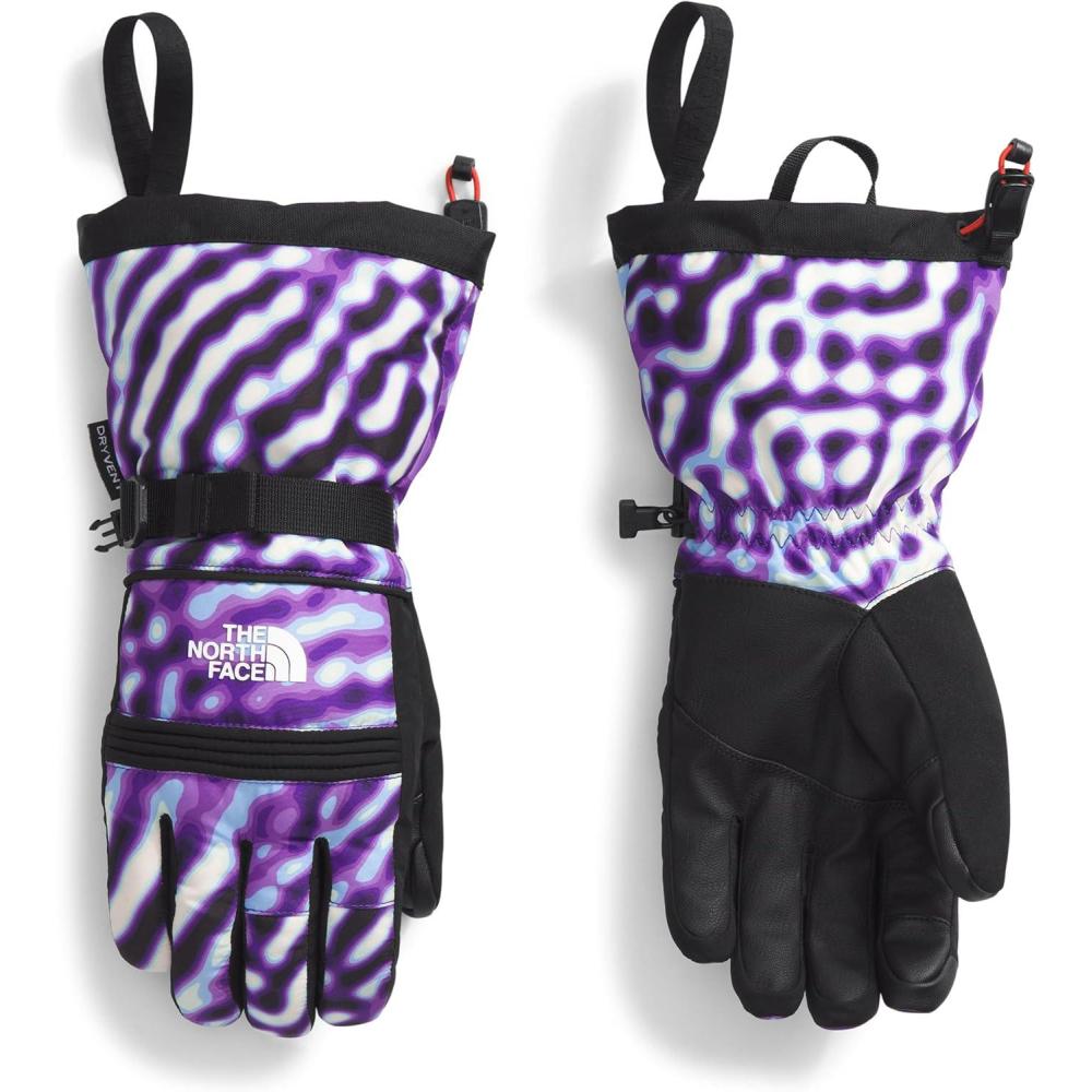 imageTHE NORTH FACE Womens Montana Ski Glove Touchscreen Compatible Water ampamp Wind Resistant Adjustable Shockcord HemTnf Purple the Lift Print
