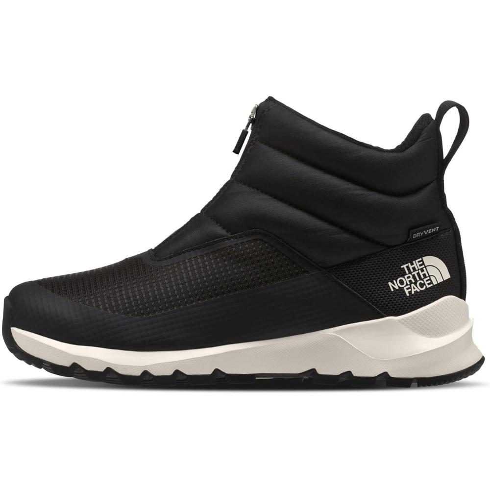 imageTHE NORTH FACE Womens Thermoball Progressive Zip Up II Snow Boot Insulated ampamp Waterproof Rubber OutsoleTnf BlackGardenia White