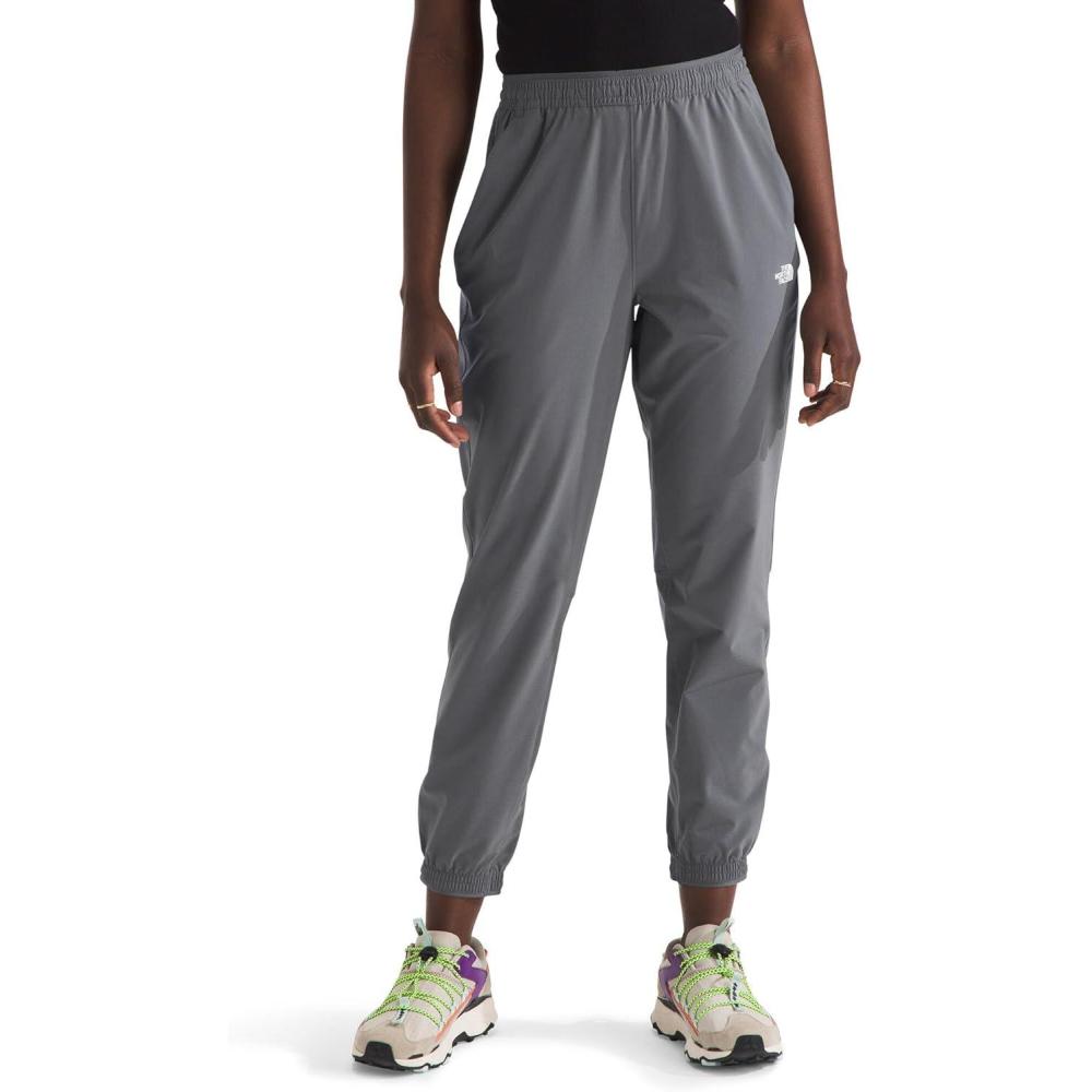 imageTHE NORTH FACE Womens Wander Jogger 20 Moisture Wicking Pants Water Repellent Finish Internal DrawcordSmoked Pearl
