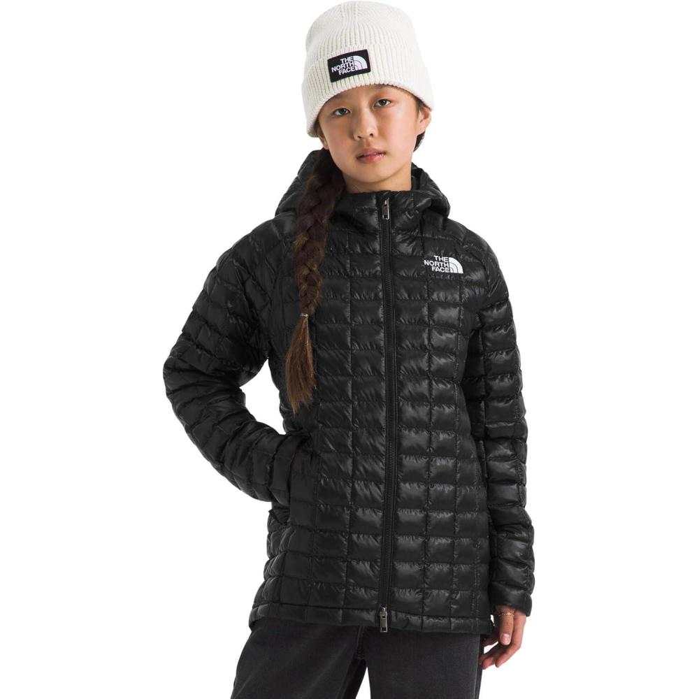 imageTHE NORTH FACE girls Thermoball Parka Highloft Insulation Ripstop Fabric 3 Piece Hood Chin GuardTnf Black
