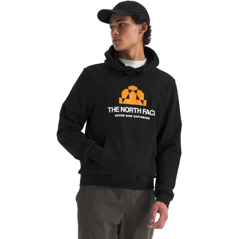 imageTHE NORTH FACE mens Evolution Bts Hoodie 2 Piece Hood With Adjustable Drawcord Kangaroo Hand Pocket Ribbed Cuffs ampamp HemTnf Black