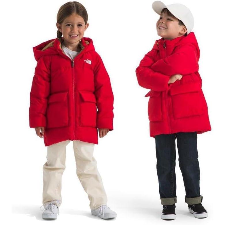 imageTHE NORTH FACE unisexbaby North Down Fleecelined ParkaTnf Red