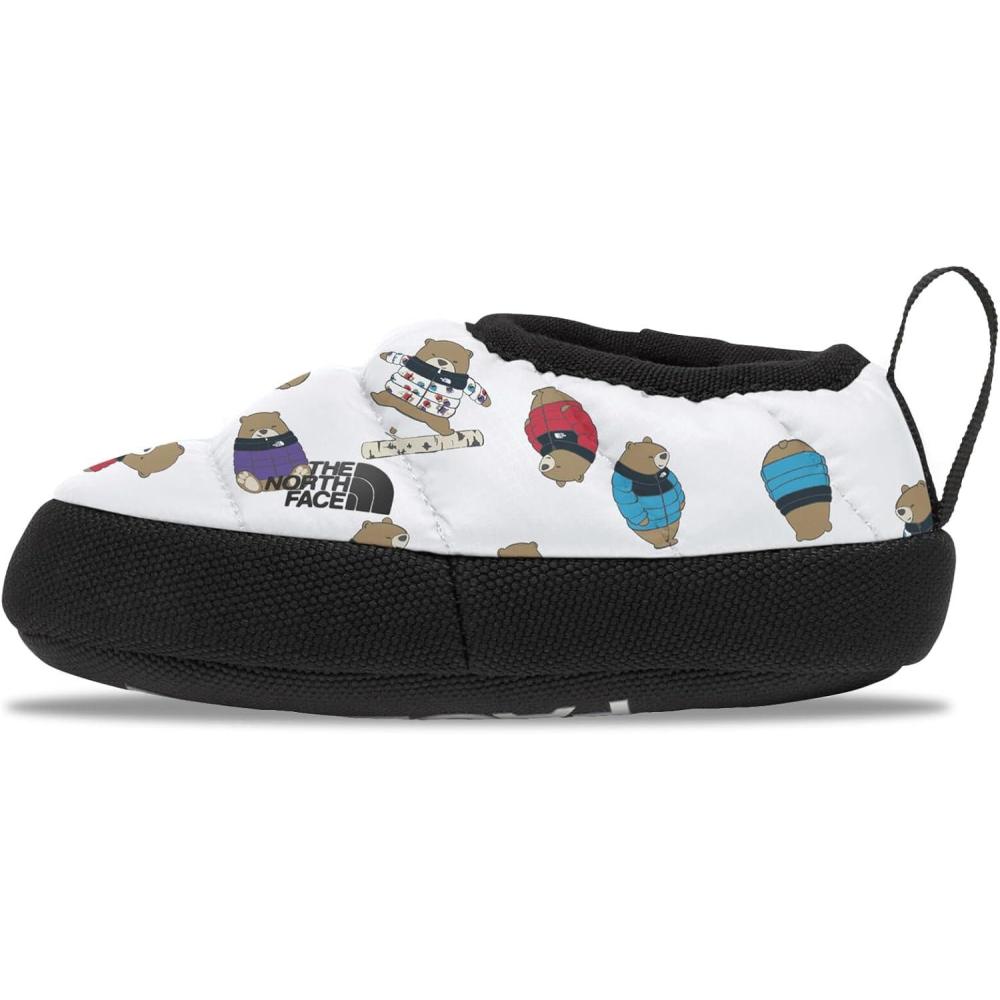 imageTHE NORTH FACE unisexbaby Tent Mule Slipper  Insulated Toddler Shoes for Boys ampamp Girls Elastic CollarNuptse Bears Print MultiTnf Black