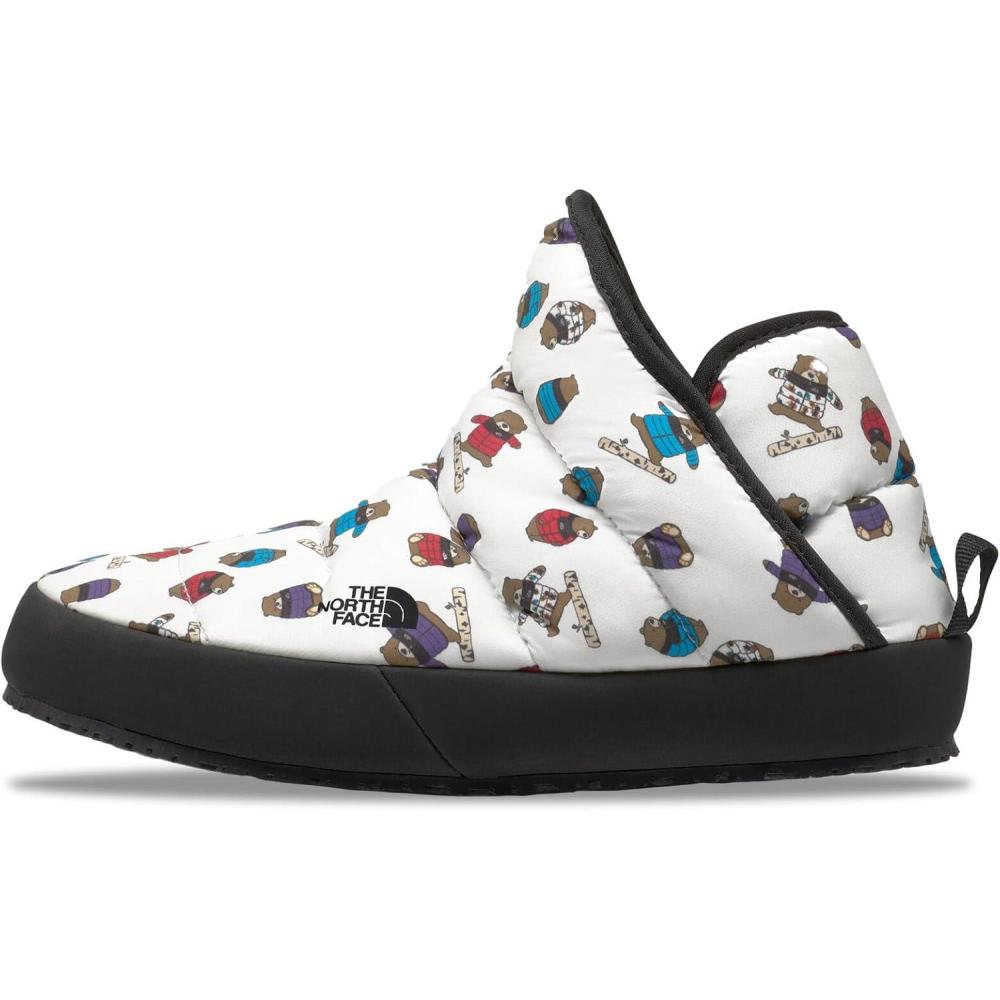 imageTHE NORTH FACE unisexchild Thermoball Traction Bootie  Insulated ampamp Water Repellent Rubber OutsoleNuptse Bears Print MultiTnf Black