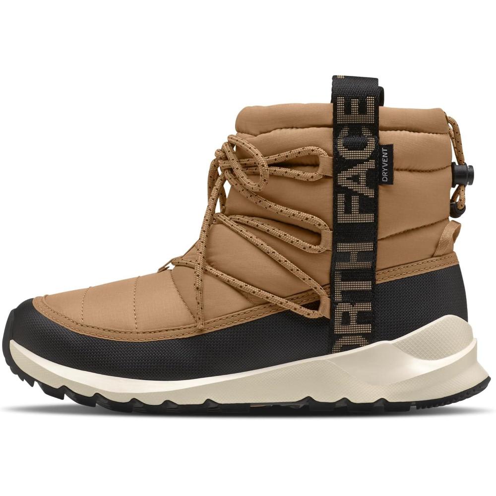 imageTHE NORTH FACE womens Thermoball Traction BootieAlmond ButterTnf Black