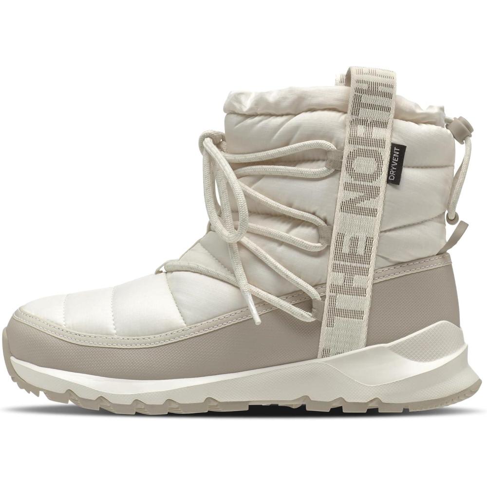 imageTHE NORTH FACE womens Thermoball Traction BootieGardenia WhiteSilver Grey