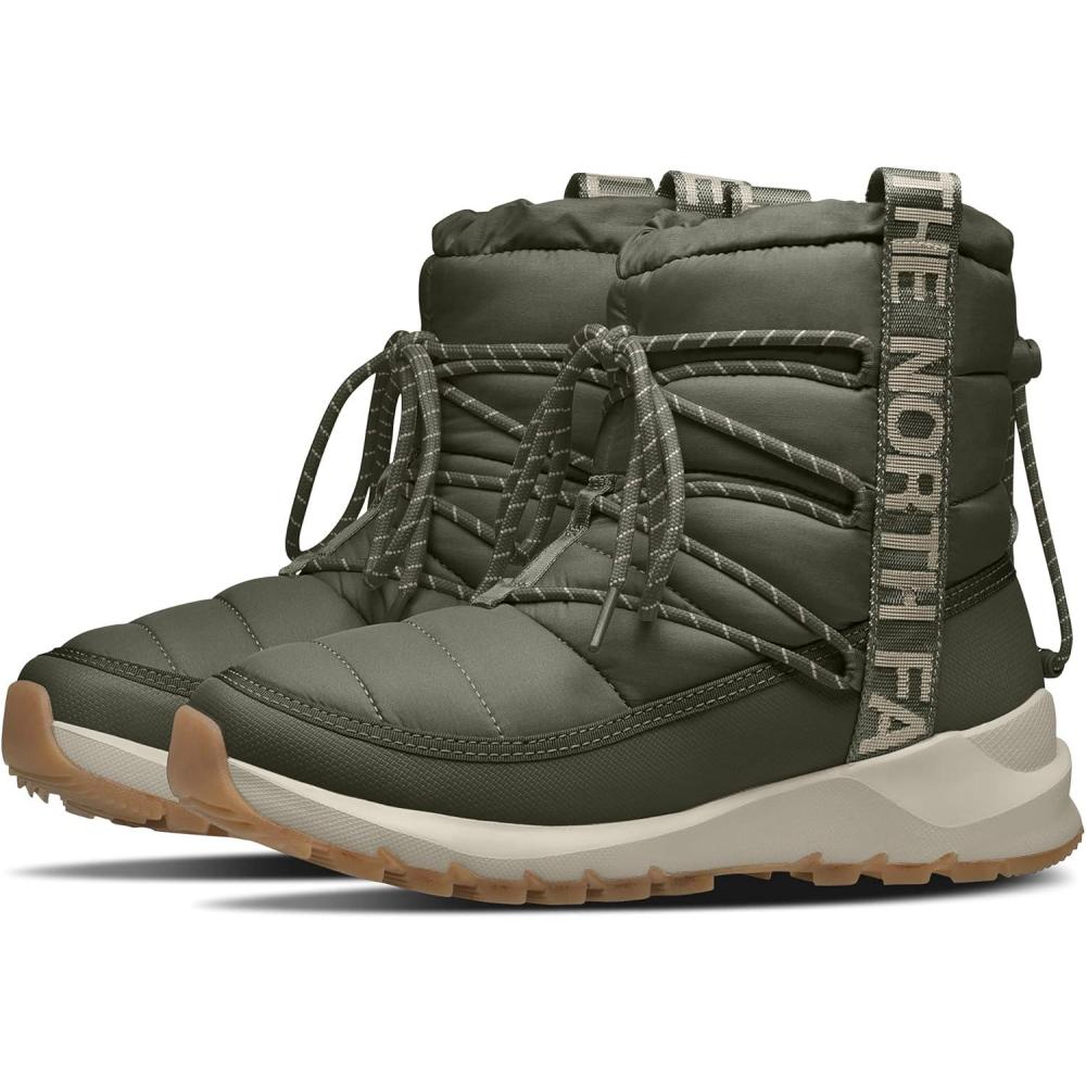imageTHE NORTH FACE womens Thermoball Traction BootieTaupe Green Whisper White