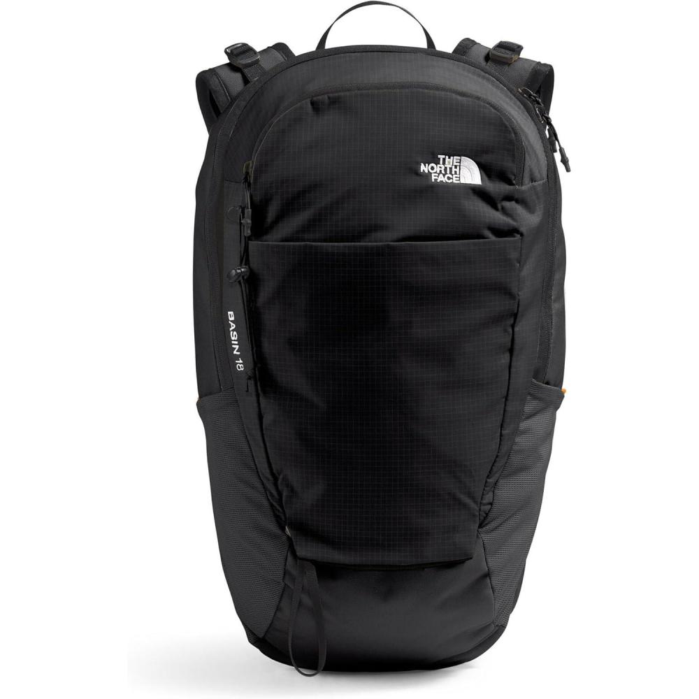 imageThe North Face Basin 18 Liter Technical Daypack with Rain Cover Unisex Backpack Sternum Strap Hiking Pole Attachment Stash Pocket Duck GreenShady Blue One SizeTnf BlackTnf Blacknpf