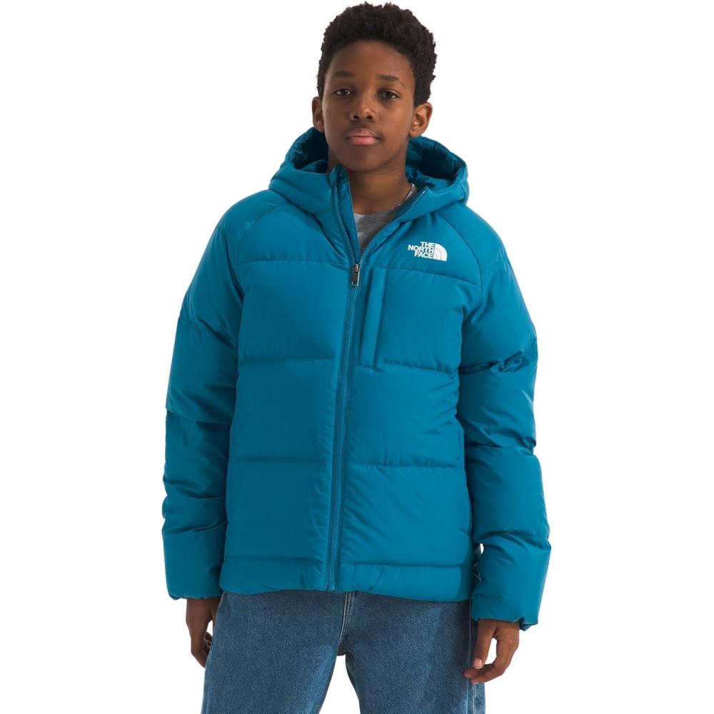 imageThe North Face Boys Reversible North Down Hooded Jacket Little KidsBig KidsDusk Blue