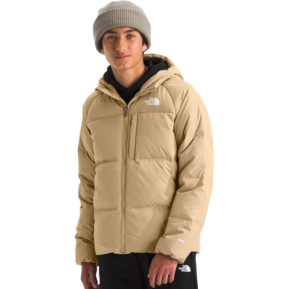 imageThe North Face Boys Reversible North Down Hooded Jacket Little KidsBig KidsKhaki Stone