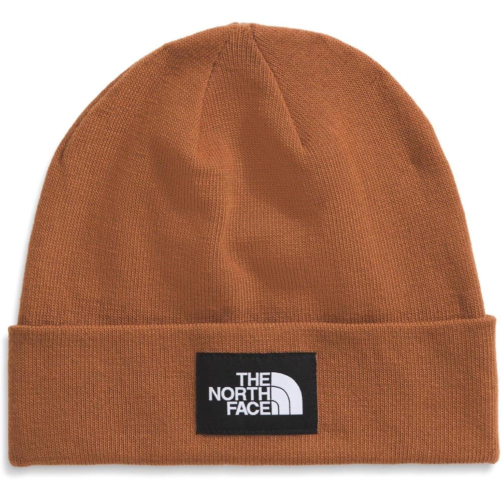 imageThe North Face Dock Worker Recycled Beanie Deep Fit Cuffed Winter Hat for Men ampamp Women with Woven Logo Patch Burnt Umber One Size