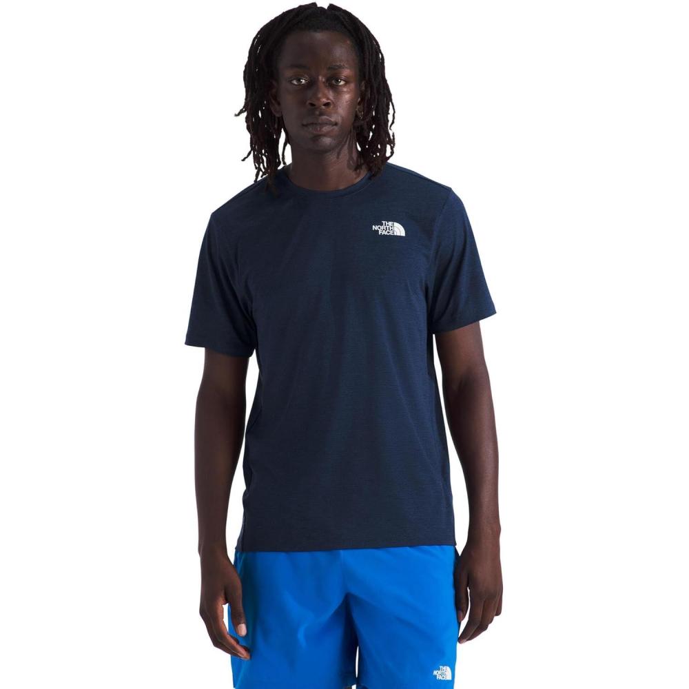 imageThe North Face Mens 247 ShortSleeve TeeSummit Navy Dark Heather
