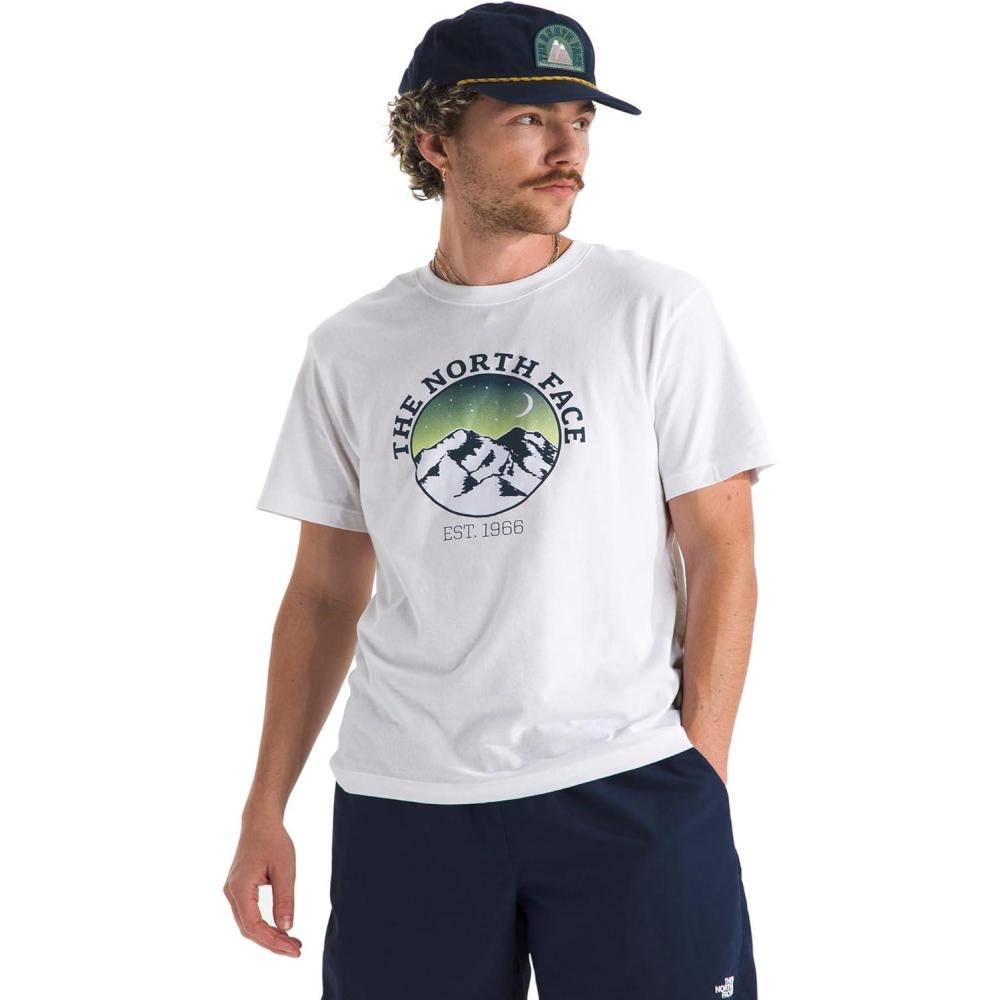imageThe North Face Mens Evolution Mountain Woods ShortSleeve TeeTnf White