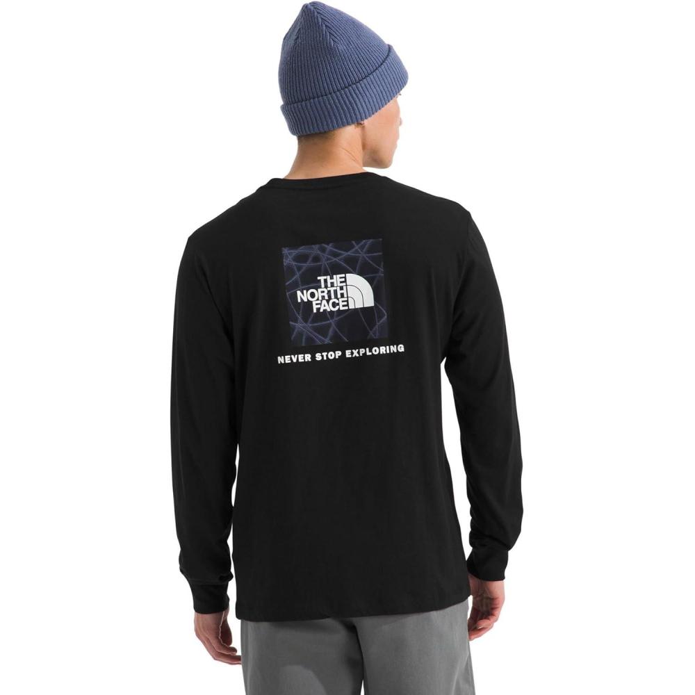 imageThe North Face Mens Evolution Sun Halos Box NSE LongSleeve TeeTnf Black