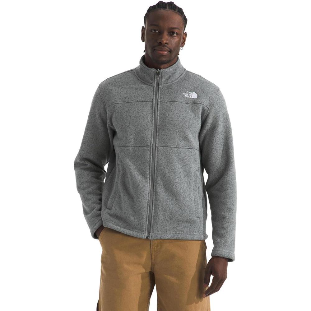imageThe North Face Mens Gordon Lyons Full Zip Jacket Cold Weather Top With Zippered Hand PocketsTnf Medium Grey Heather