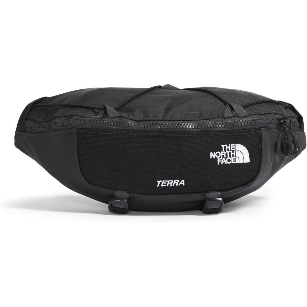imageThe North Face Terra Lumbar Hiking Hip Pack 1 Liter Storage Belt Bag Water Repellent Finish Adjustable Strap Secure Zip PocketsAsphalt GreyTNF BlackNPF