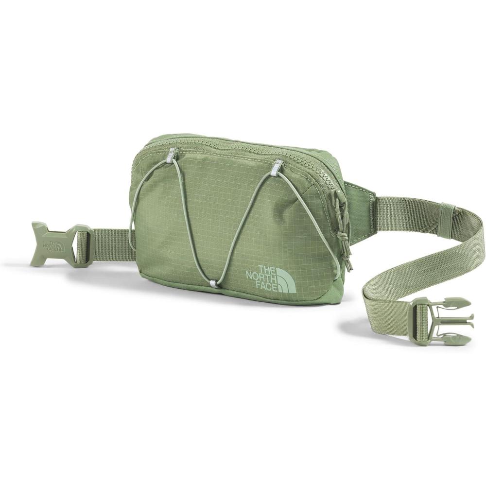 imageThe North Face Terra Lumbar Hiking Hip Pack 1 Liter Storage Belt Bag Water Repellent Finish Adjustable Strap Secure Zip PocketsBark MistSlate Moss