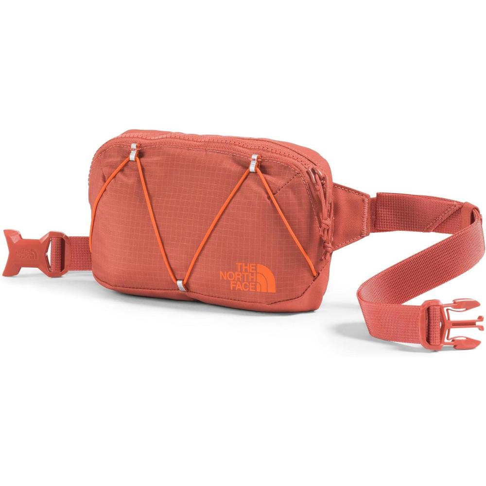 imageThe North Face Terra Lumbar Hiking Hip Pack 1 Liter Storage Belt Bag Water Repellent Finish Adjustable Strap Secure Zip PocketsMars DustSolar Flare
