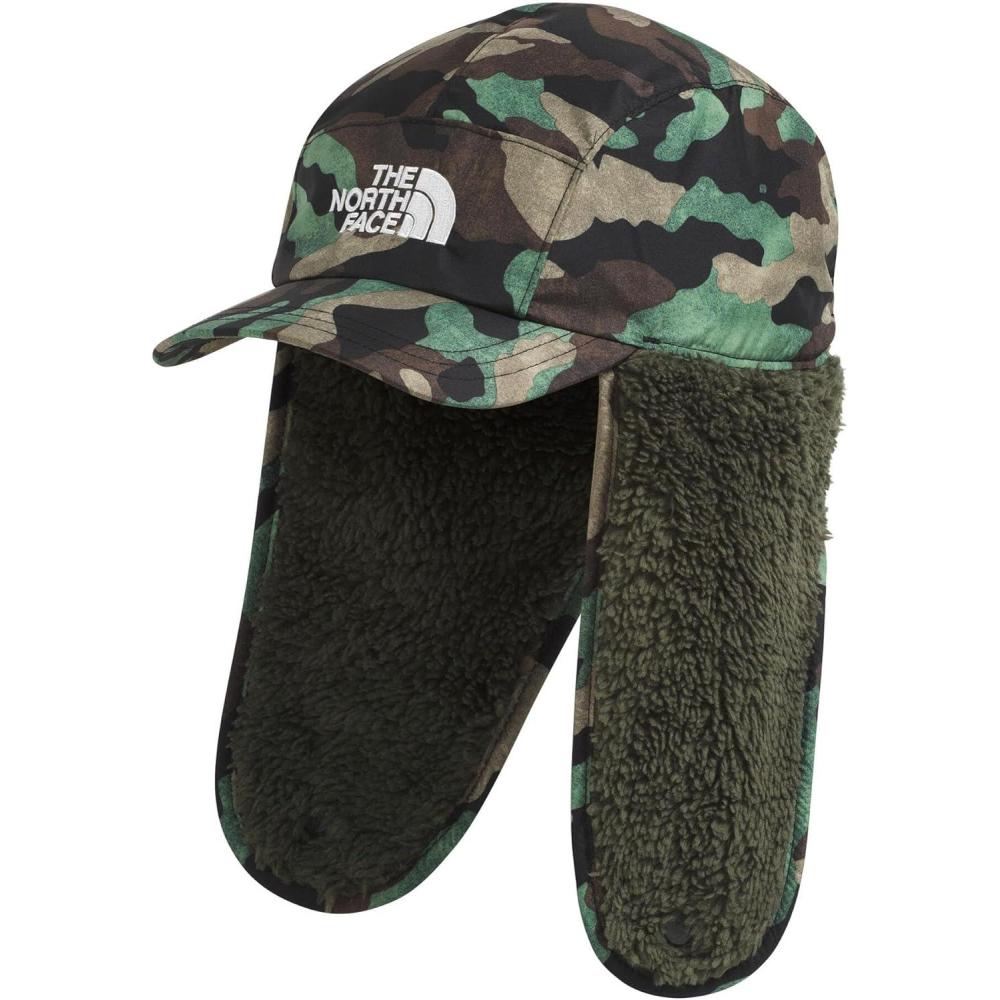 imageThe North Face Unisex Baby Shasta Trapper HatTnf Black Tnf Camo Small PrintNew Taupe Green