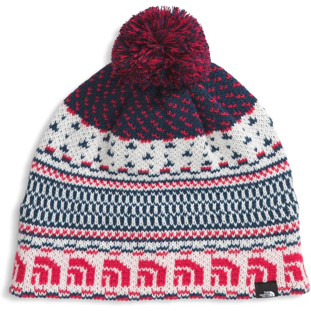 imageThe North Face UnisexAdult Cabin Ski TukeWhite Dune JacquardPom