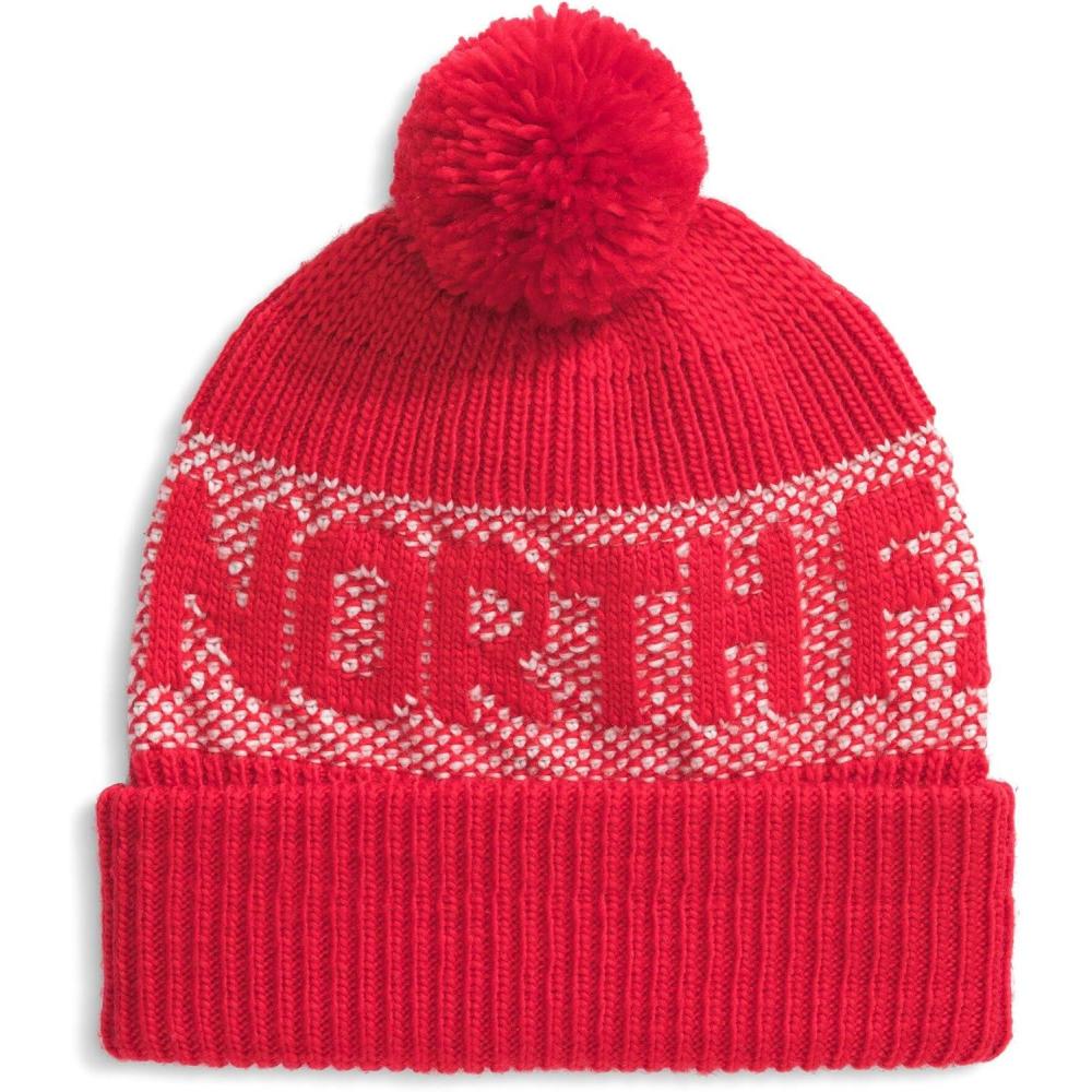 imageThe North Face UnisexAdult Retro Cabin BeanieTnf RedWhite Dune
