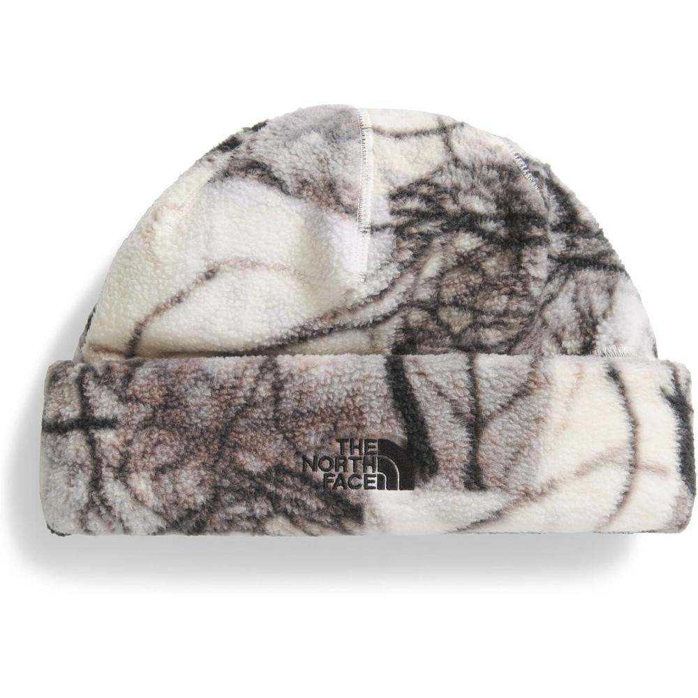 imageThe North Face UnisexAdult Whimzy Powder Beanie Oversized Winter Hat for Men ampamp Women Adjustable Double Layer CuffWhite Dune Image Lift Camo Print