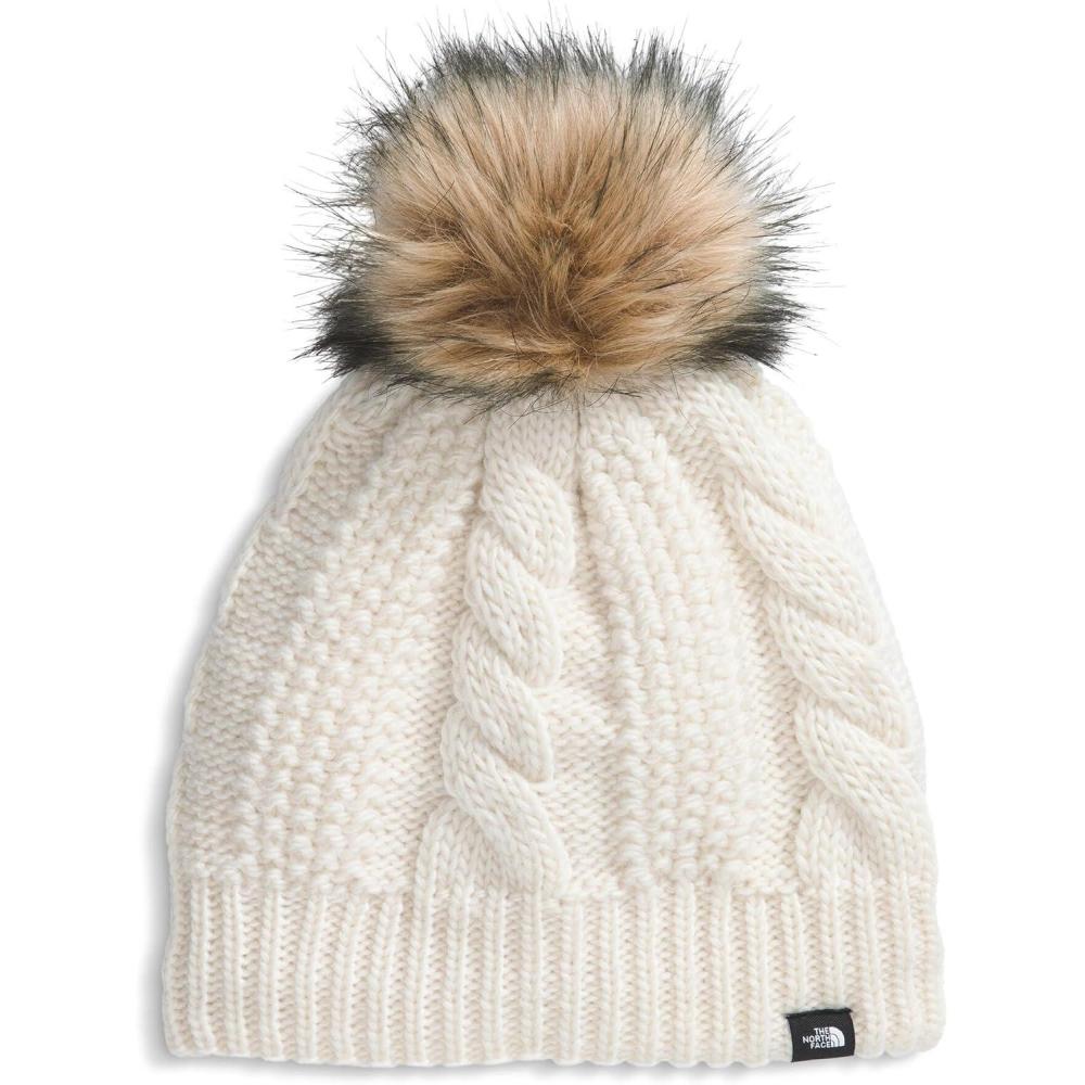 imageThe North Face UnisexBaby Lined Oh Mega Fur Pom BeanieWhite Dune