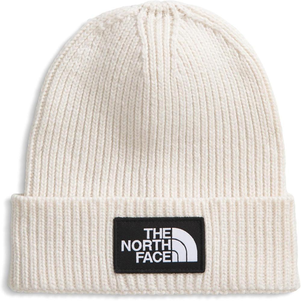imageThe North Face UnisexBaby TNF Logo Box Cuffed BeanieWhite Dune