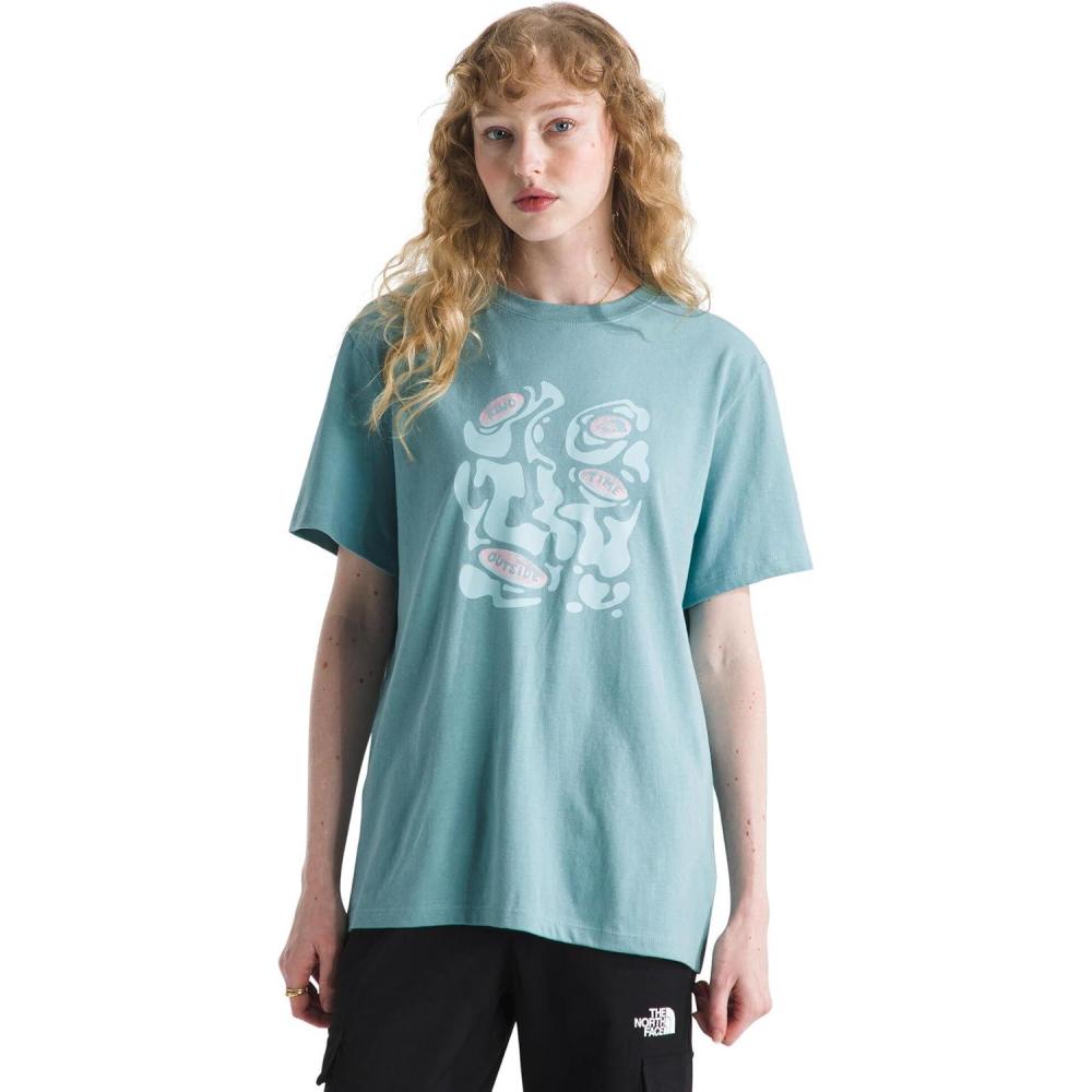 imageThe North Face Womens Evolution Phrase Short Sleeve TeeBlue Eclipse