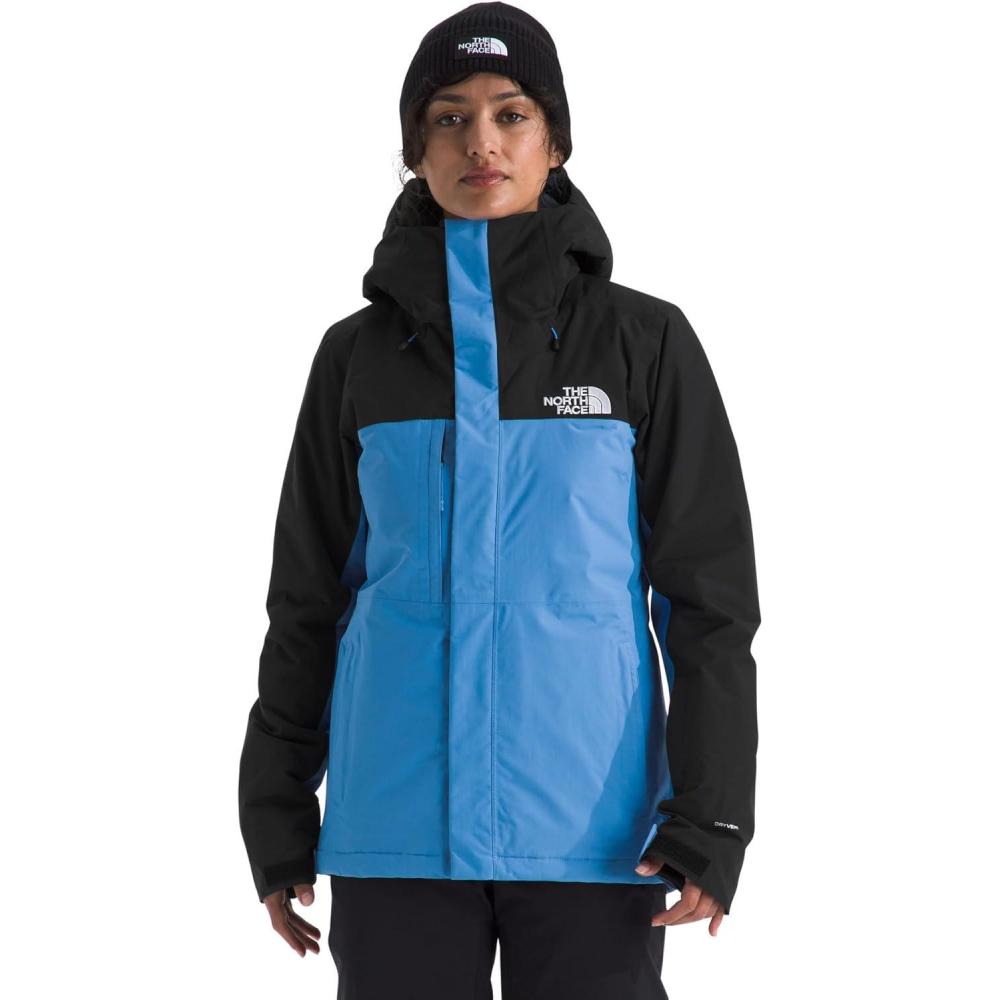 imageThe North Face Womens Freedom Insulated Jacket Standard ampamp Plus Size Water Repellent Finish Helmet Compatible HoodTnf BlackMarina Blue