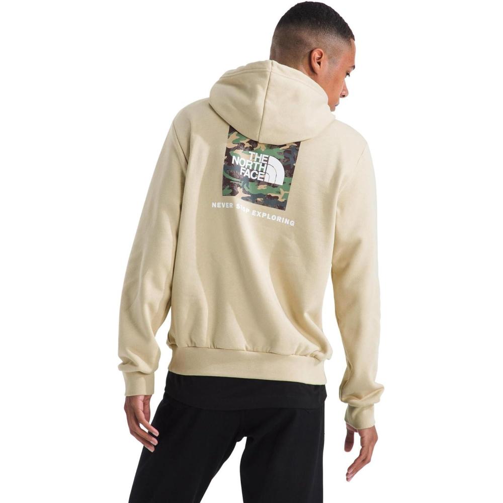 imageThe North Face mens Evolution Box Camo Fill Hoodie  Sweatshirt With 2 Piece Hood Adjustable Drawcord Kangaroo Hand PocketGravel