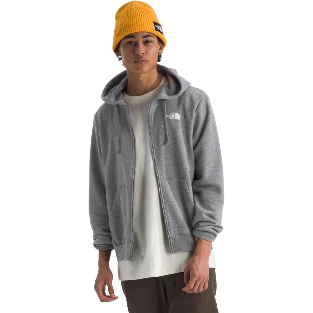 imageThe North Face mens Evolution Half Dome Full Zip Hoodie Sweatshirt With 2 Piece Hood Adjustable Drawcord Hand PocketsTnf Mid Grey Heather